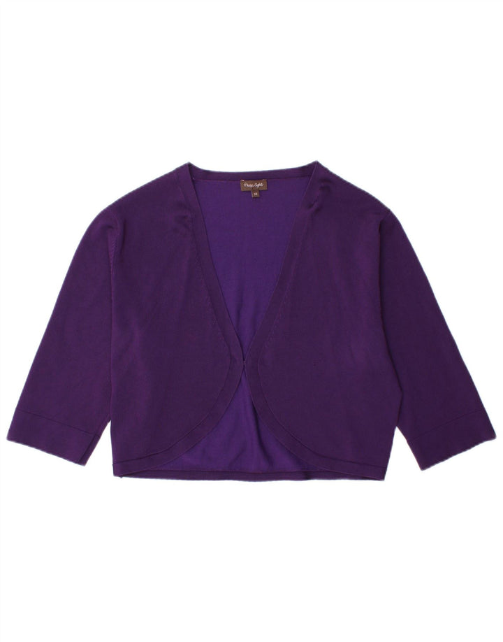 PHASE EIGHT Maglione cardigan Bolero da donna UK 16 Grande viscosa viola