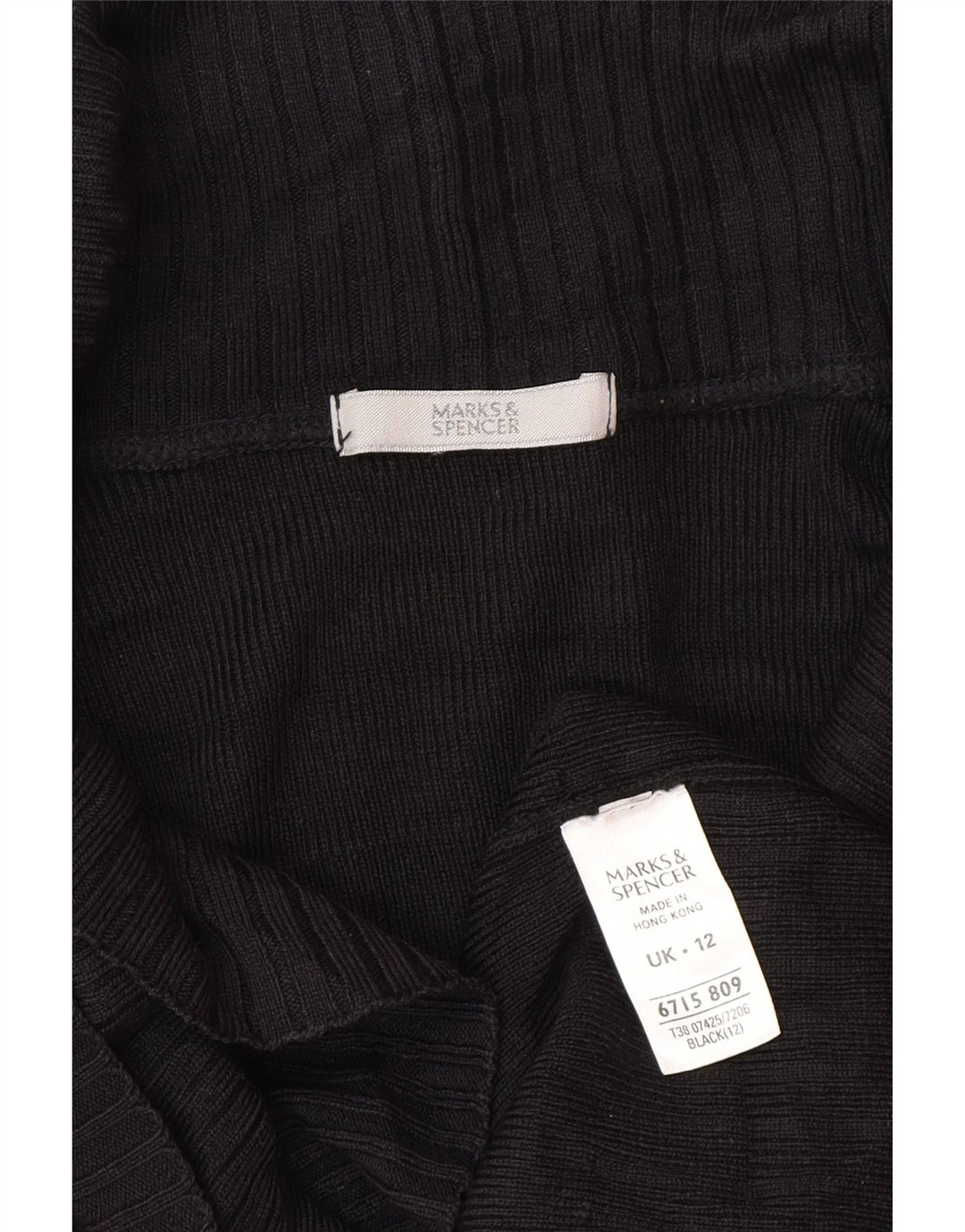 Maglione cardigan da donna Marks & Spencer UK 12 Acrilico nero medio