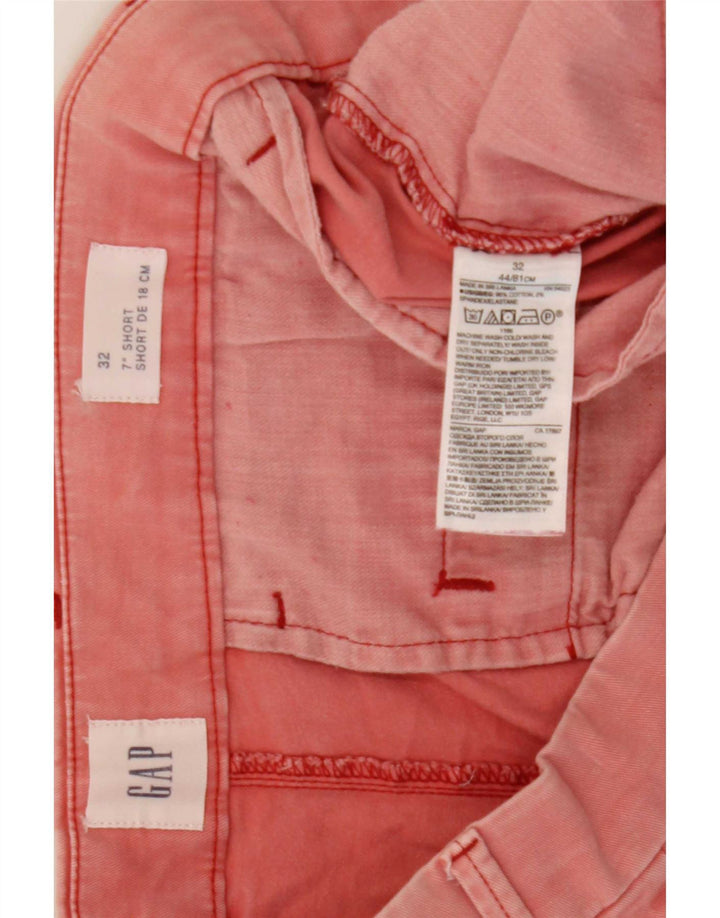 Pantaloncini chino da uomo Gap Large W32 in cotone rosa