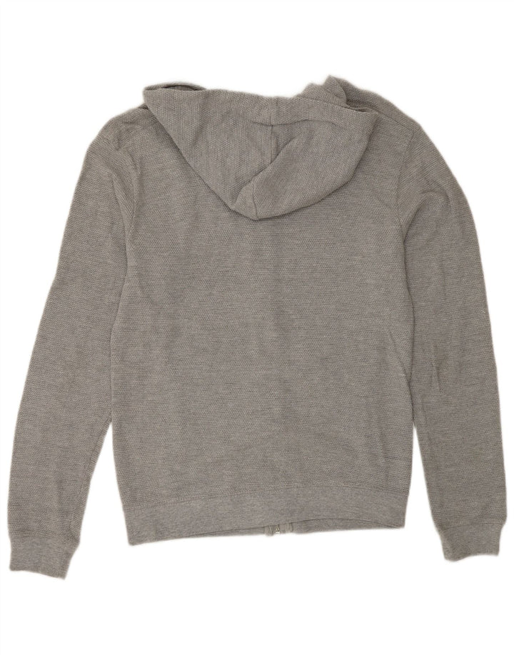 Felpa con cappuccio e zip Zara da uomo di colore grigio medio