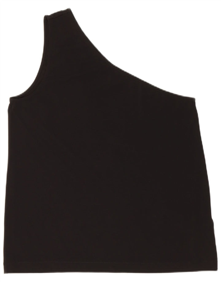 Top monospalla da donna COS UK 12 viscosa nera media