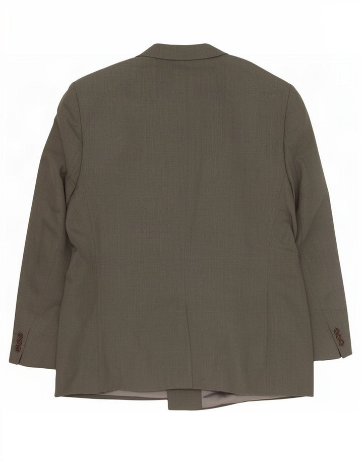 Giacca blazer doppiopetto da uomo Hugo Boss EU 54 2XL Lana grigia