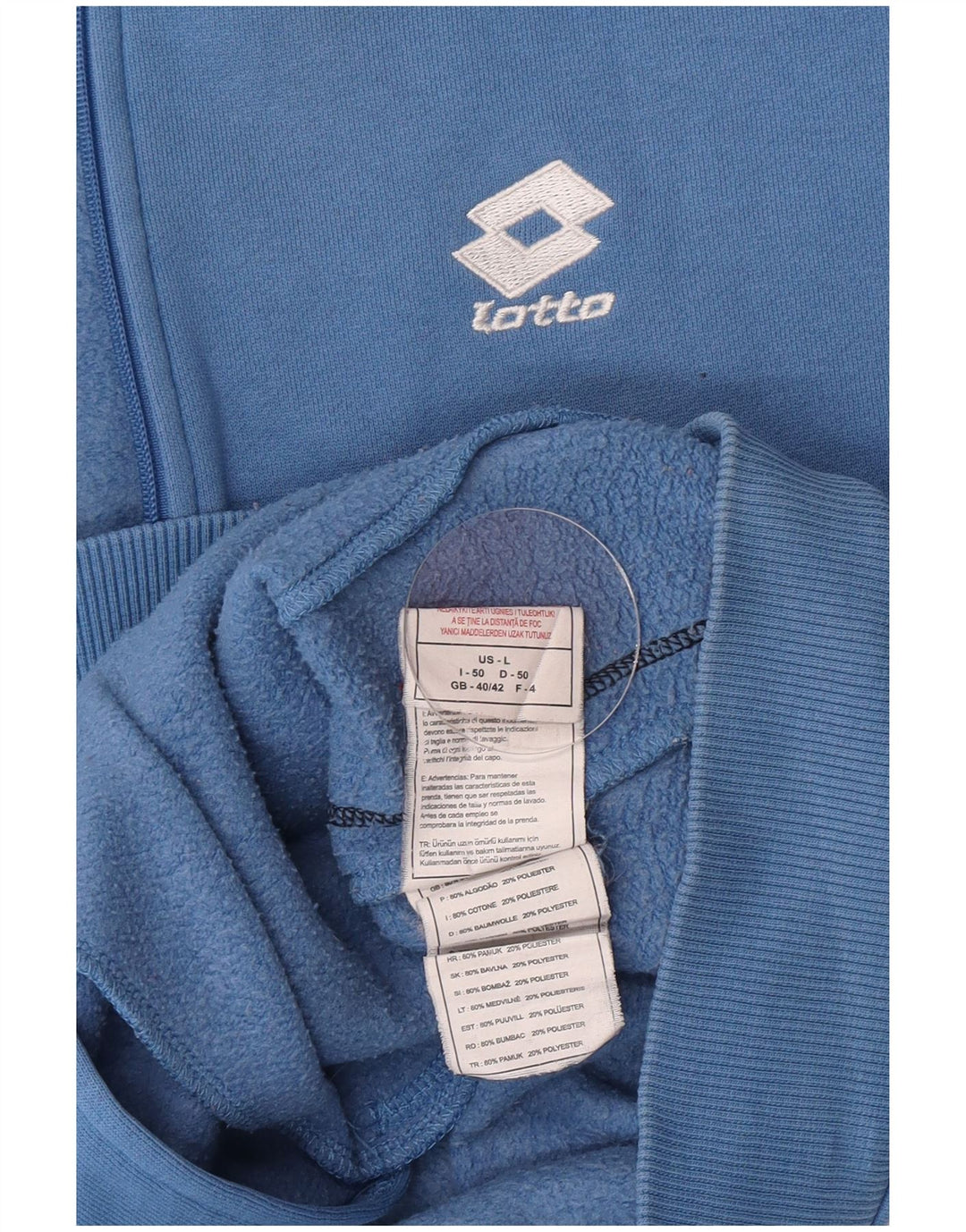 Giacca da tuta da uomo Lotto UK 40/42 grande cotone blu