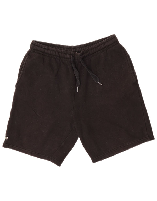 Pantaloncini sportivi vestibilità regolare da uomo Lacoste taglia 4 medio cotone nero