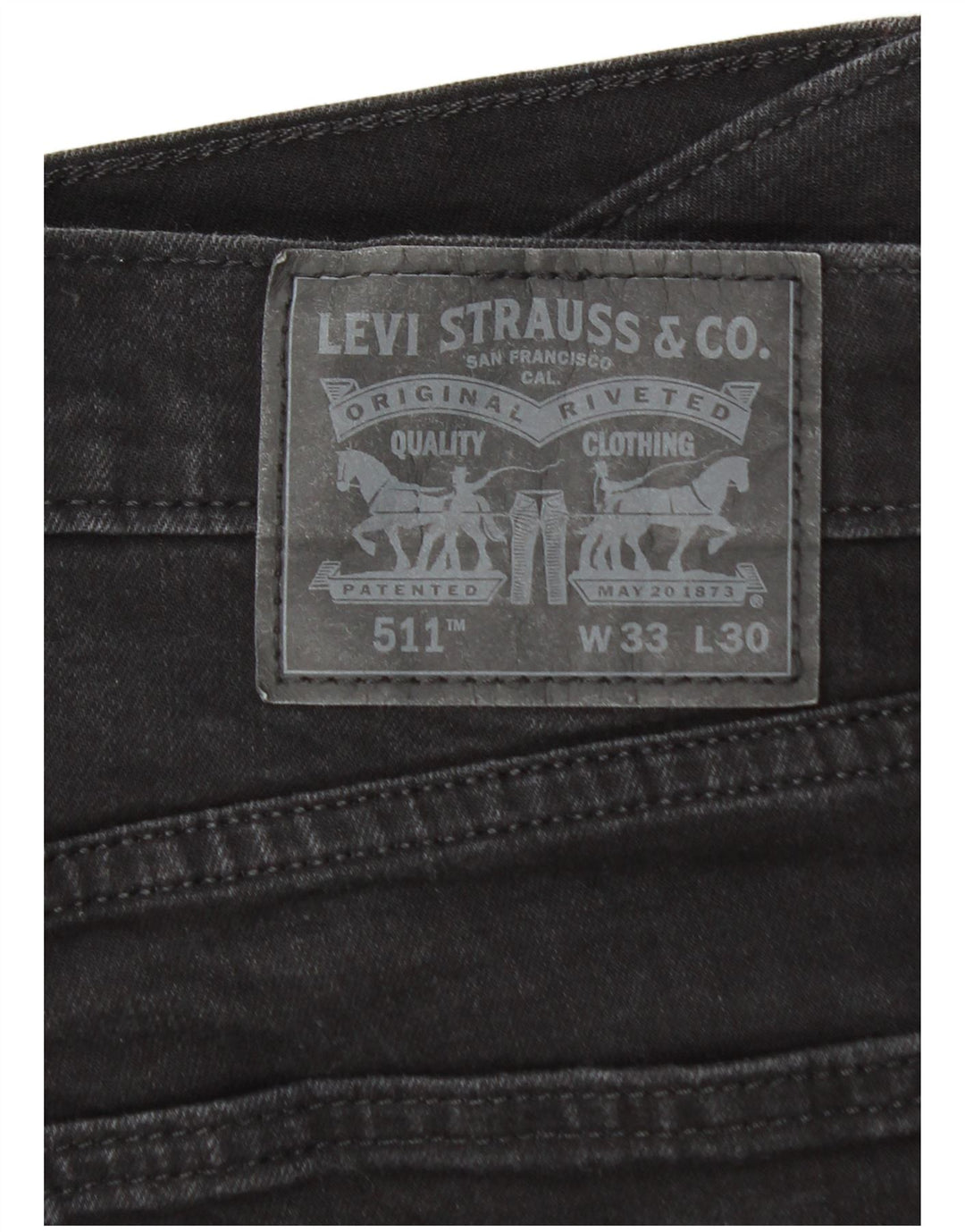 Jeans Levi's Uomo 511 Slim W33 L26 Cotone Nero