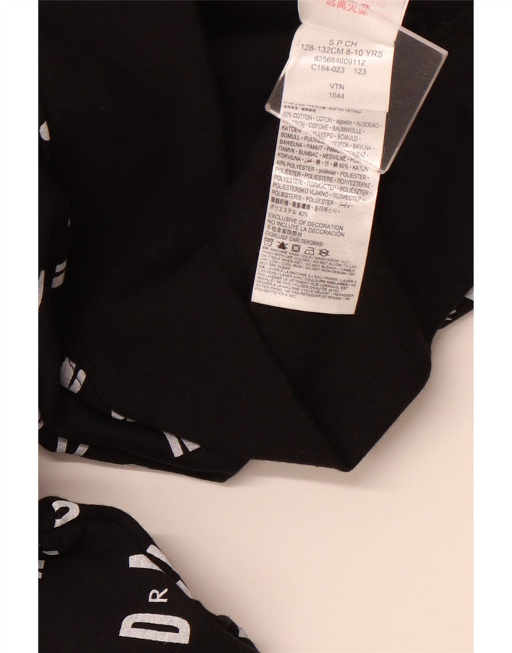 JORDAN Felpa con cappuccio grafica per ragazzi 8-9 anni piccola in cotone nero