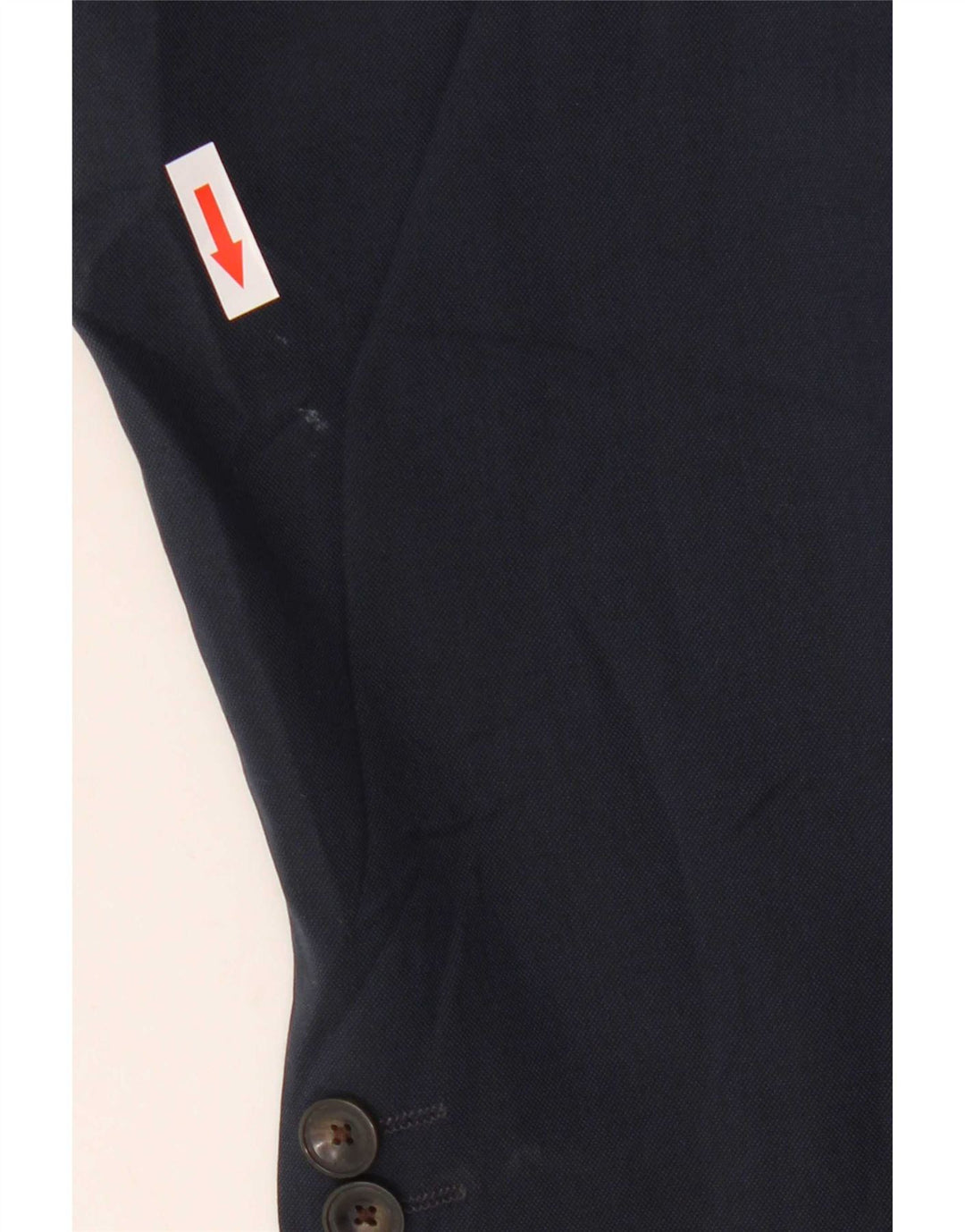 Giacca blazer a 2 bottoni da uomo Marks & Spencer UK 46 3XL poliestere blu navy