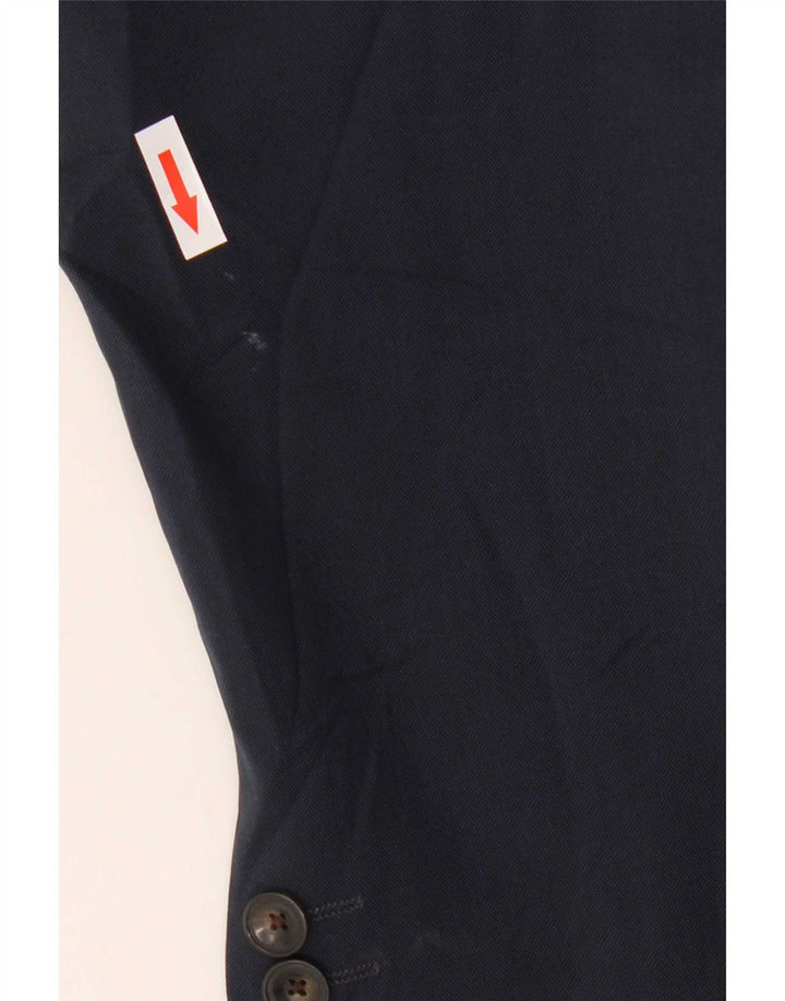 Giacca blazer a 2 bottoni da uomo Marks & Spencer UK 46 3XL poliestere blu navy