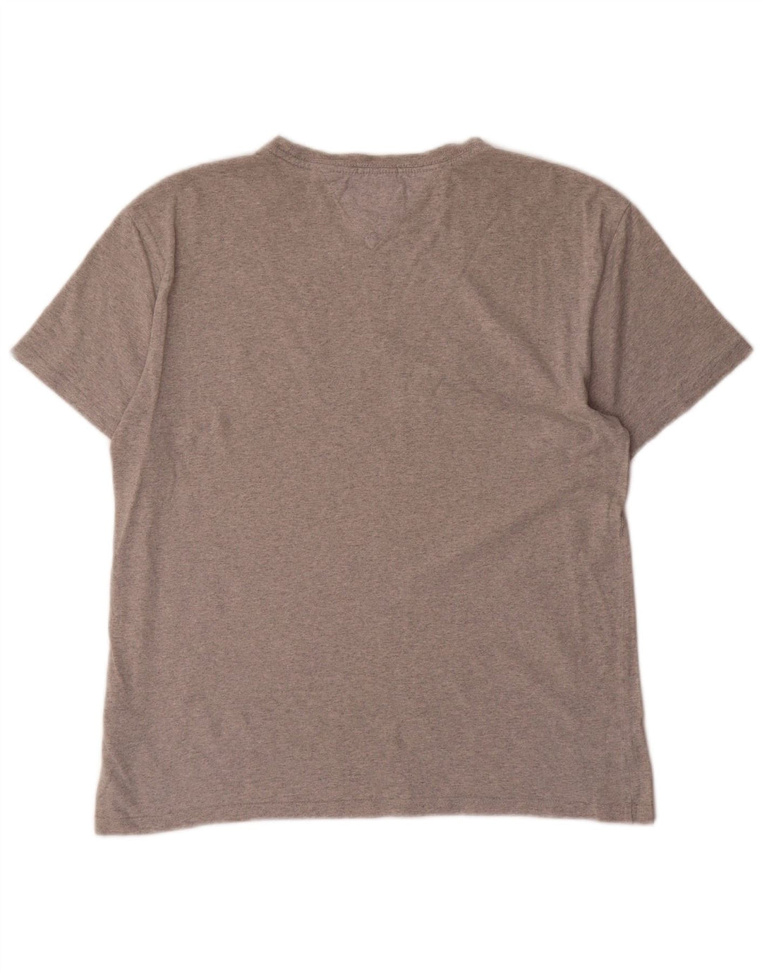 TOMMY HILFIGER T-shirt grafica da donna vestibilità regolare UK 14 Grigio medio