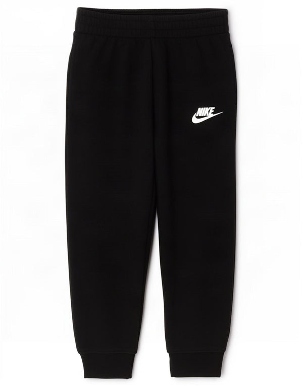 Nike Boys Tracksuit Trousers Joggers 5-6 Years Medium Black Cotton
