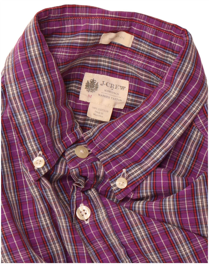 J. Crew Camicia da uomo su misura in cotone a quadri viola medio
