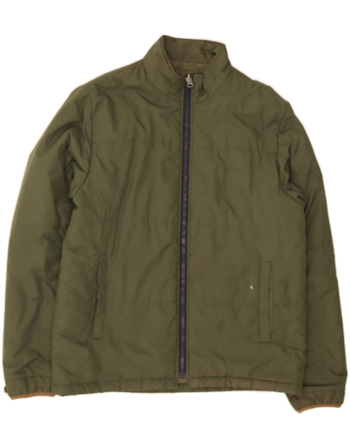 BEN SHERMAN Mens Padded Jacket UK 40 Large Khaki Polyester Vintage Ben Sherman and Second-Hand Ben Sherman from Messina Hembry 