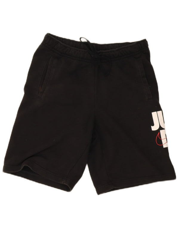 Pantaloncini sportivi Nike da uomo con grafica, grandi, in cotone nero