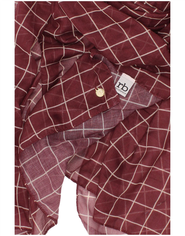 Sciarpa rettangolare da donna Roccobarocco Taglia unica Marrone Check Classic