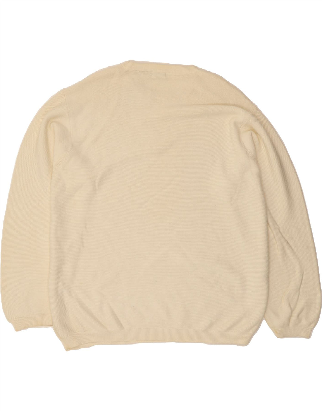 IZOD Mens Crew Neck Jumper Sweater 2XL Beige Cotton Vintage Izod and Second-Hand Izod from Messina Hembry 