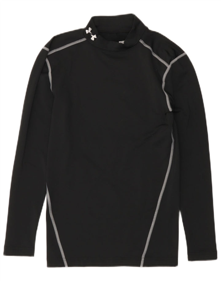 Maglietta a compressione grafica da donna Under Armour manica lunga UK 8 piccola nera