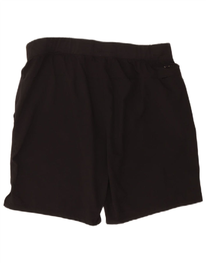RUSSELL ATHLETIC Pantaloncini sportivi Dri-Power da uomo grandi in poliestere nero