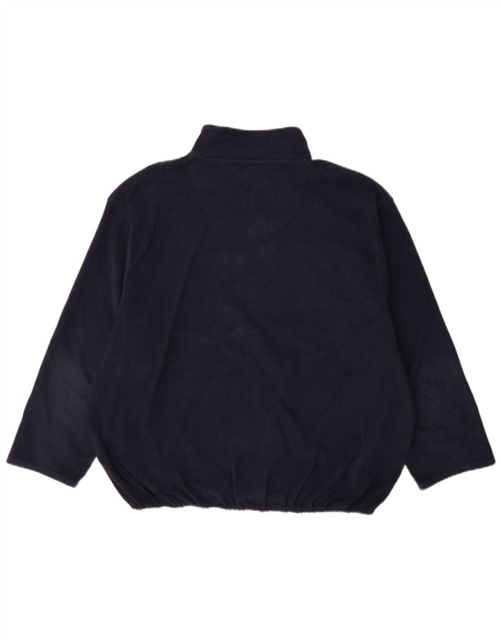 Maglione in pile da uomo con zip e collo Canda 3XL Blu Navy