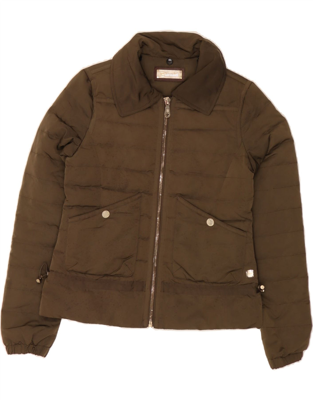 MASSIMO DUTTI Womens Padded Jacket UK 10 Small Brown Polyester Vintage Massimo Dutti and Second-Hand Massimo Dutti from Messina Hembry 