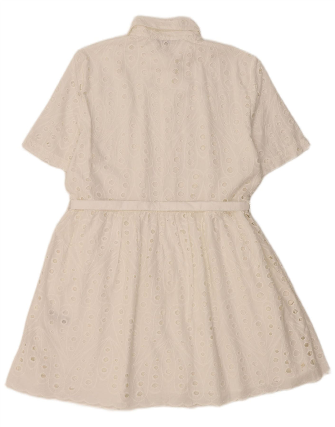 Abito camicia da donna Zara UK 14 bianco medio