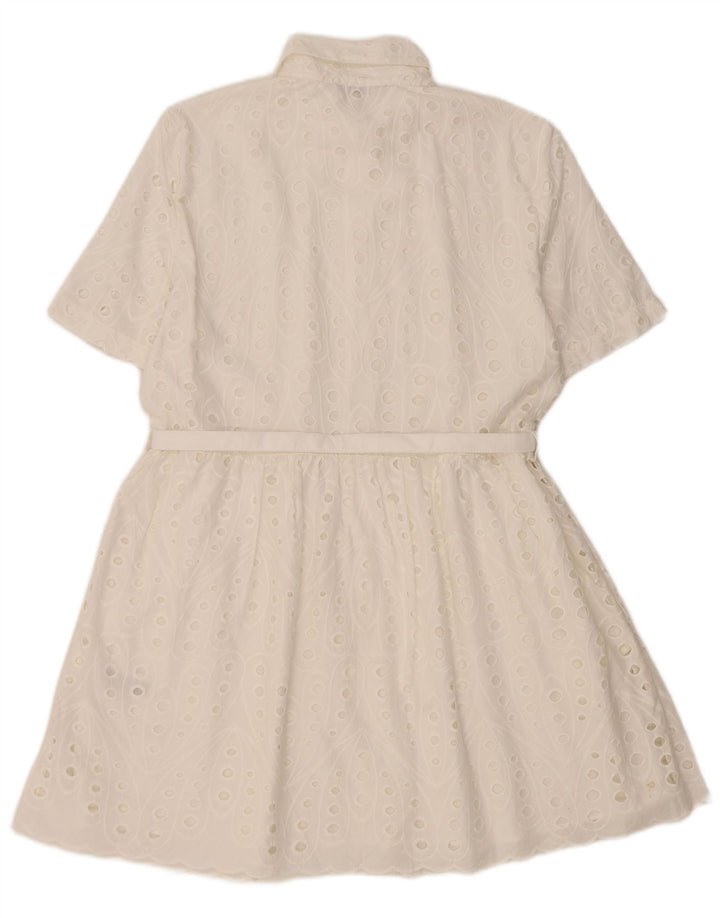 Abito camicia da donna Zara UK 14 bianco medio