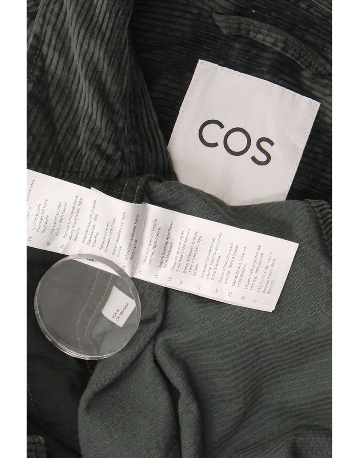 Camicia da uomo in velluto a coste COS, cotone verde medio