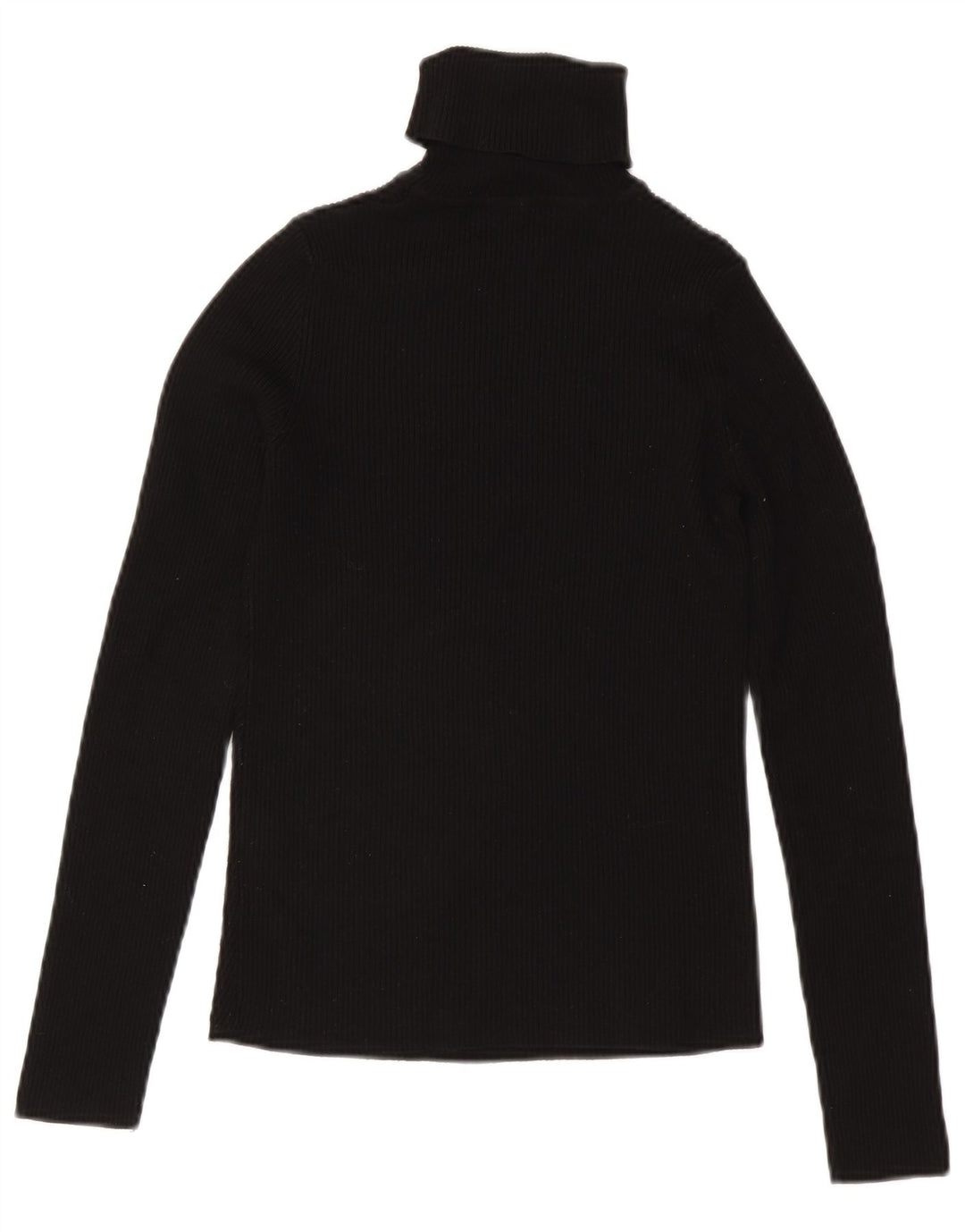 Top Zara da donna con collo alto e camicetta UK 12 in viscosa nera media