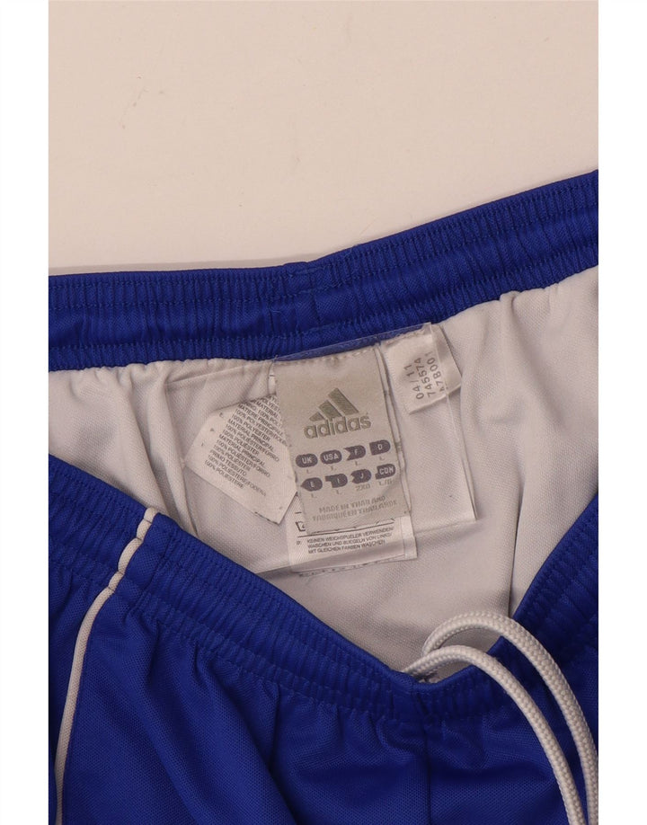 Pantaloncini sportivi Adidas Climalite da uomo grandi in poliestere blu
