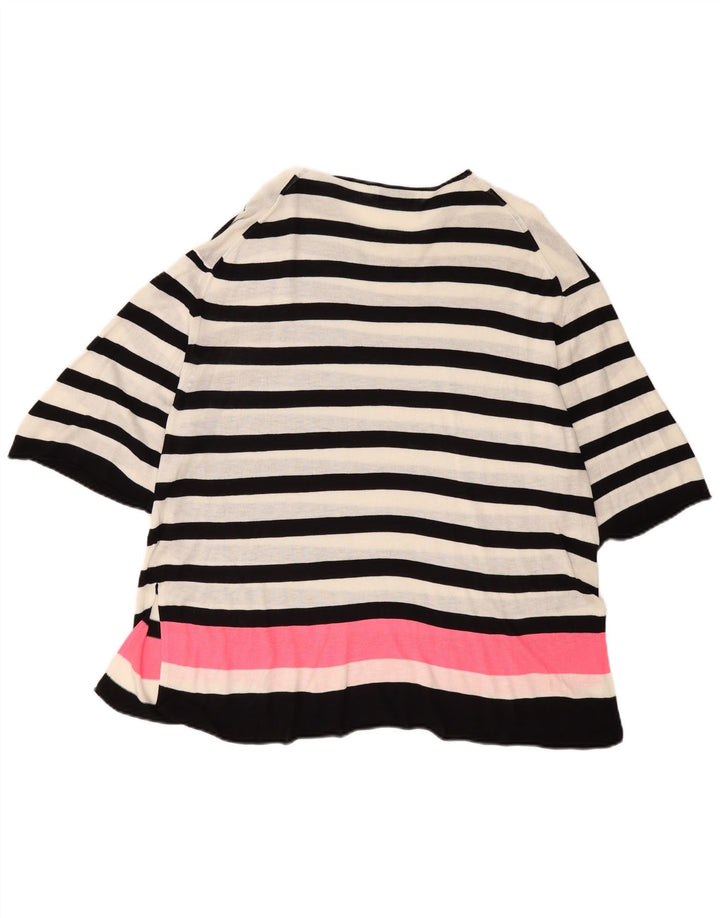 Camicetta oversize lunga da donna Zara UK 10 piccola a righe bianche