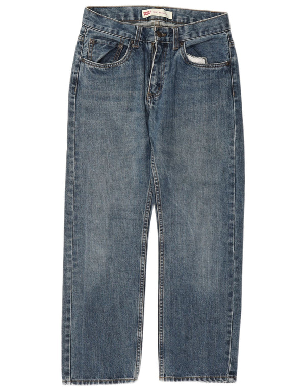 Levi's Boys 505 Straight Jeans 15-16 Years W28 L28 Blue Cotton