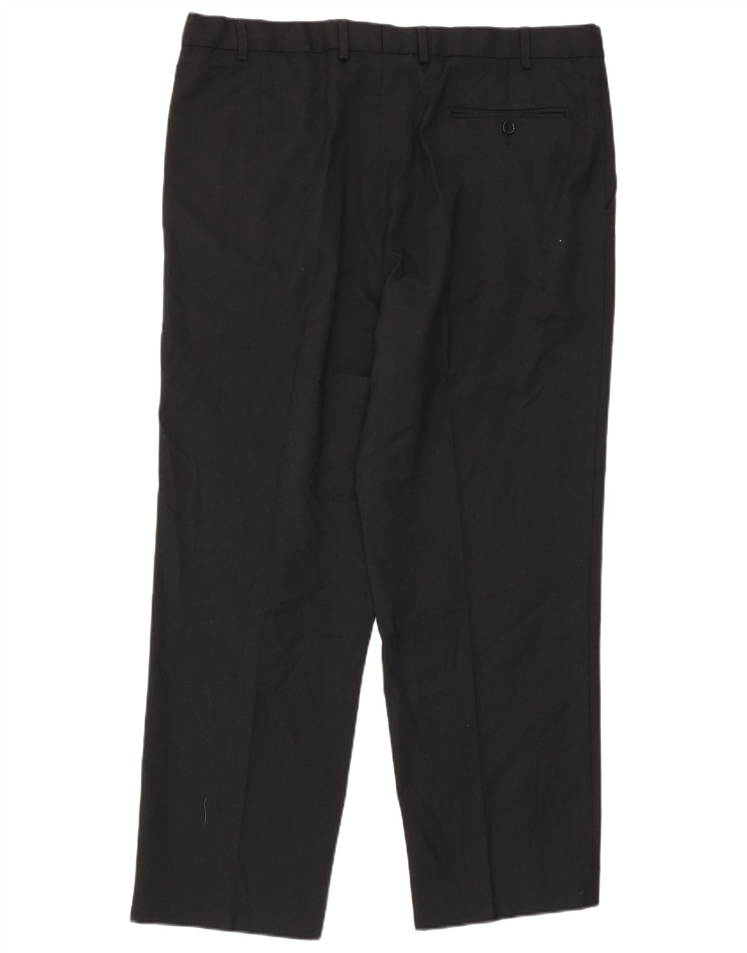 Pantaloni da abito con pegging da uomo Marks & Spencer W38 L29 poliestere nero