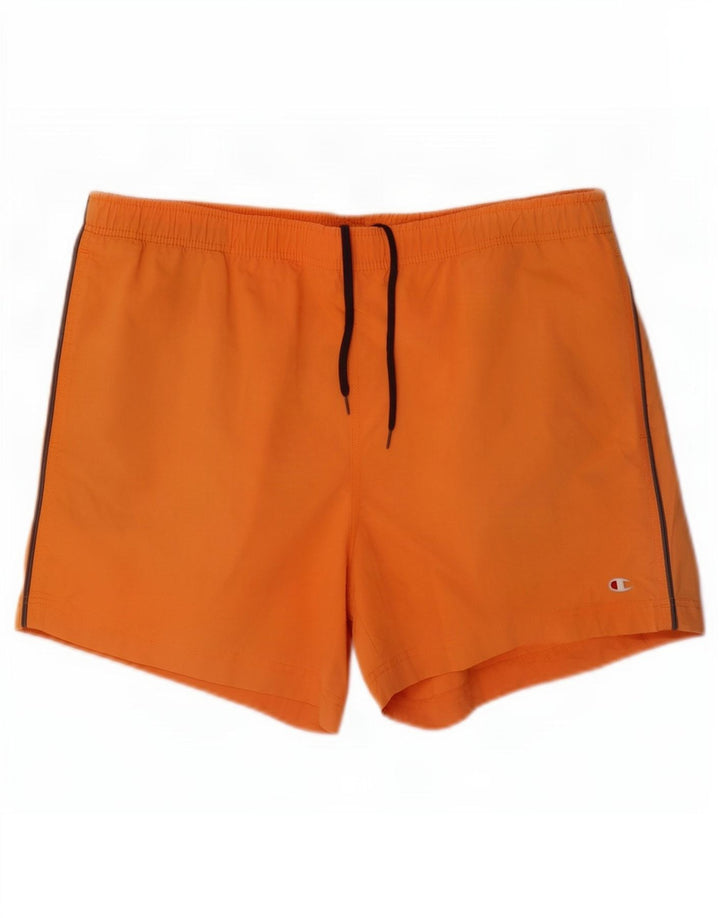 Pantaloncini da bagno da uomo Champion XL in cotone arancione
