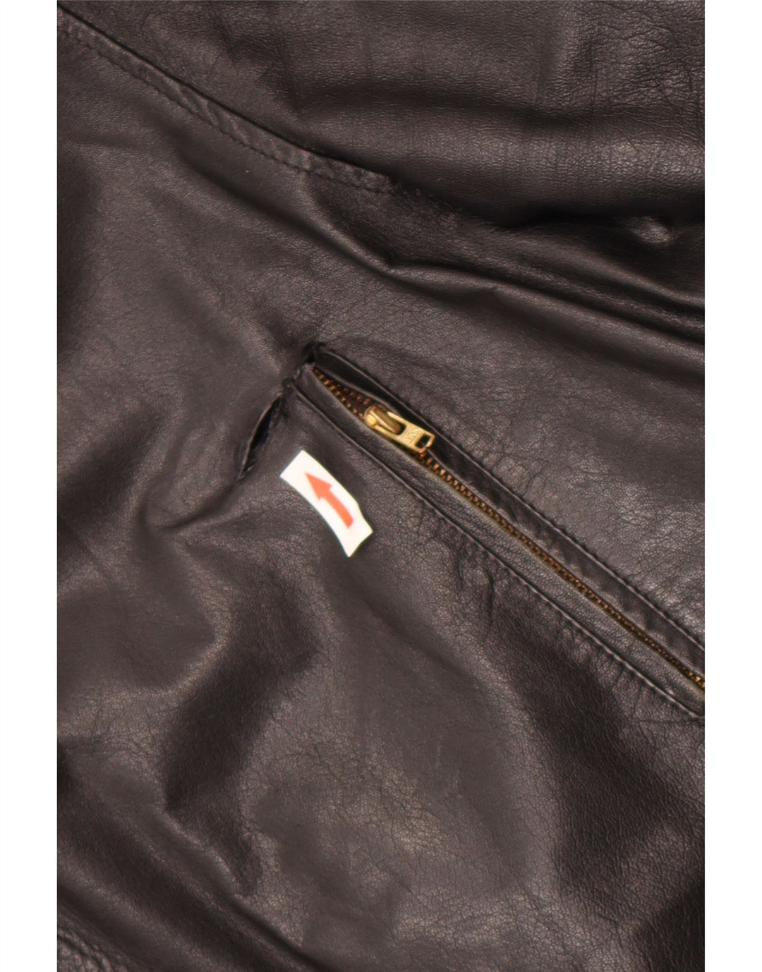Giacca in pelle vintage da uomo IT 52 XL in pelle nera