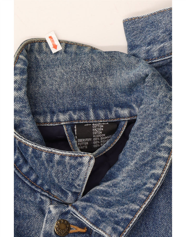 MAGIC Mens Denim Jacket UK 44 2XL Blue Cotton Vintage Magic and Second-Hand Magic from Messina Hembry 