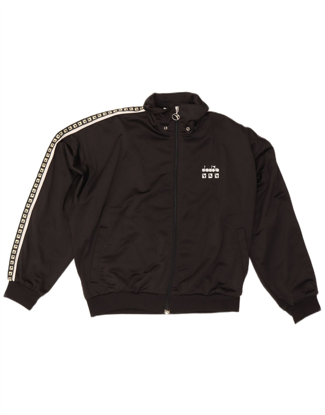 Giacca da tuta grafica da uomo Diadora UK 34 XS poliestere nero