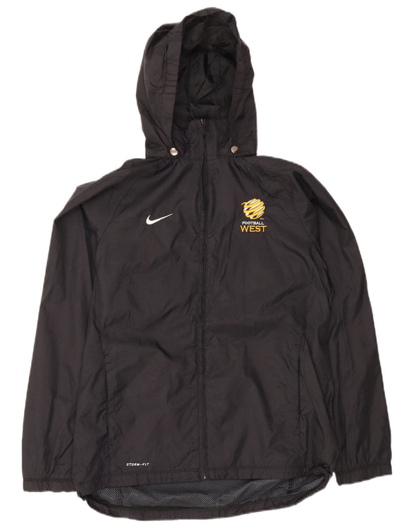 Giacca antipioggia con cappuccio Nike Storm-Fit da donna UK 18 XL Nera