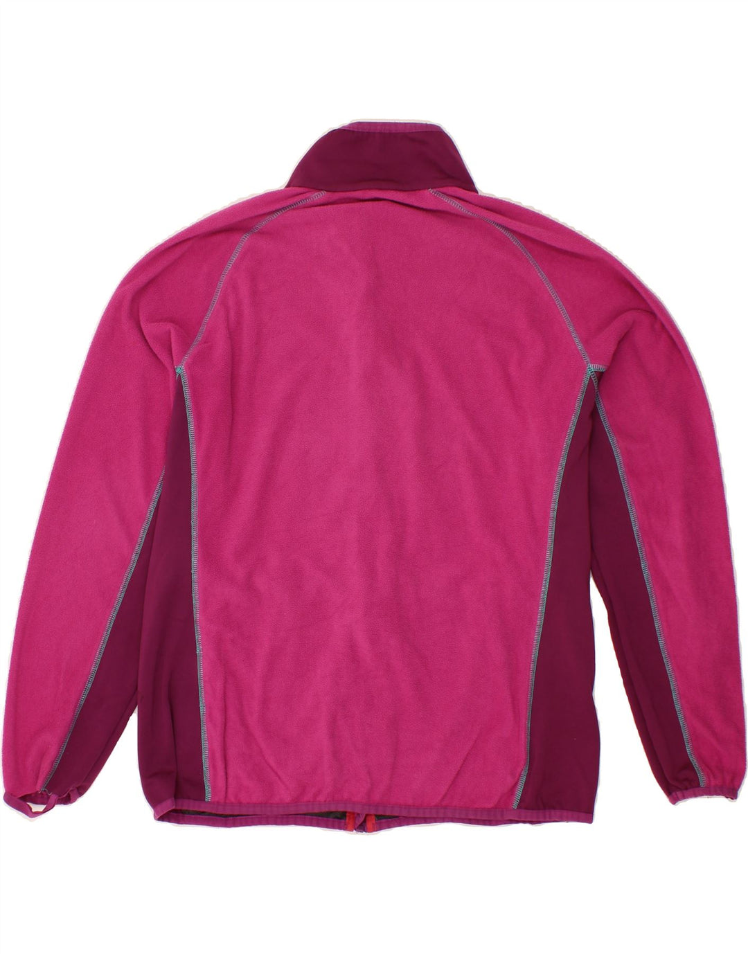 REGATTA Womens Fleece Jacket UK 16 Large Pink Colourblock Polyester Vintage Regatta and Second-Hand Regatta from Messina Hembry 
