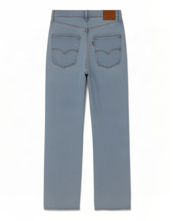 Jeans cropped a vita alta da donna Levi's W28 L23 cotone blu