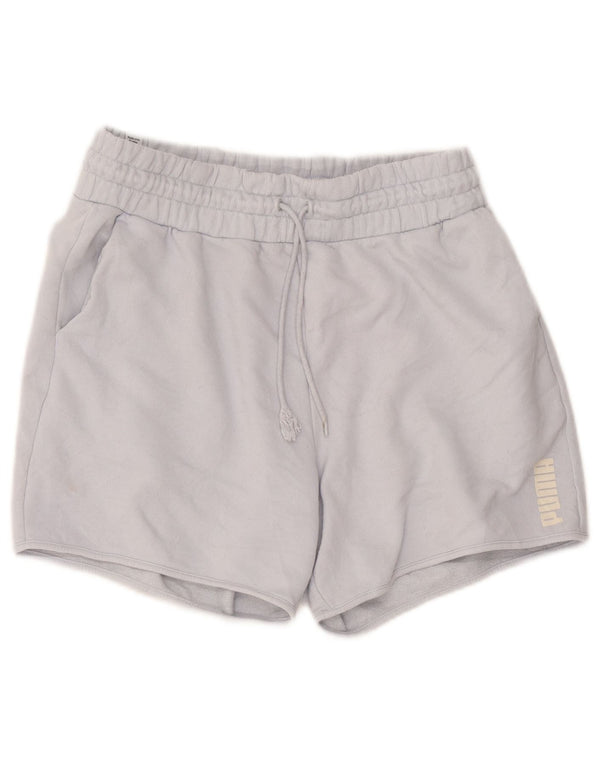 Pantaloncini sportivi da donna Puma UK 12 cotone blu medio