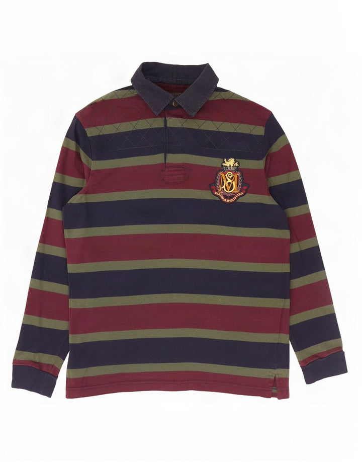 Polo da rugby da uomo Marks & Spencer Blue Harbour piccola multicolore