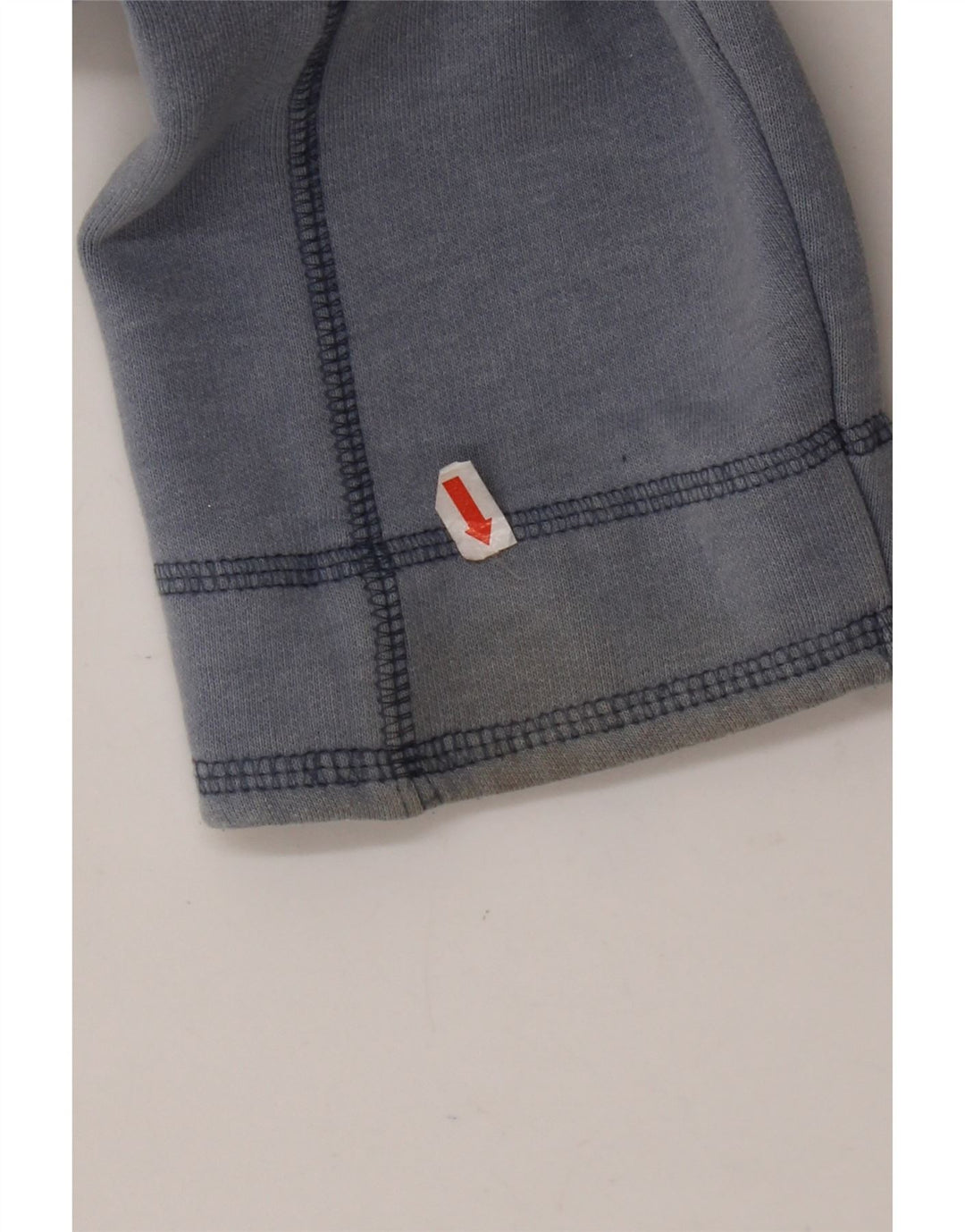 WEIRD FISH Felpa da uomo con collo con zip, maglione grande, cotone blu