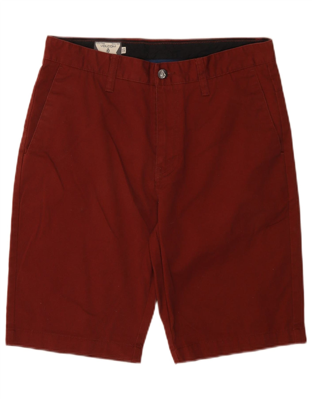 Pantaloncini chino da uomo VOLCOM W30 cotone bordeaux medio
