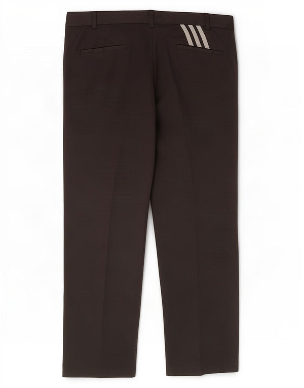 Pantaloni da completo dritti da uomo Adidas W40 L30 poliestere nero