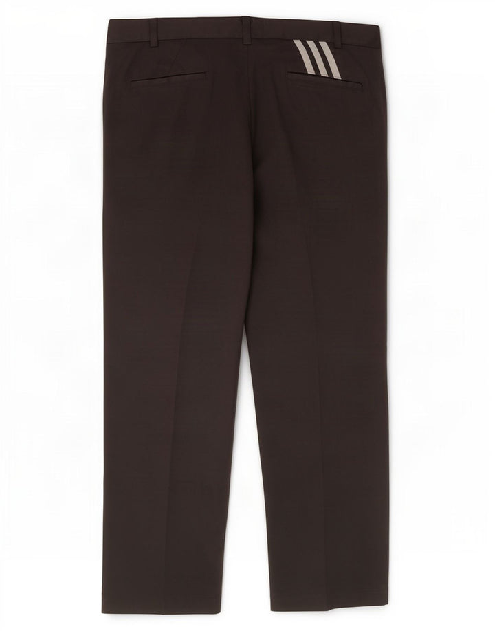 Pantaloni da completo dritti da uomo Adidas W40 L30 poliestere nero