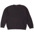 Maglione maglione con scollo a V da uomo Marks & Spencer XL blu navy acrilico