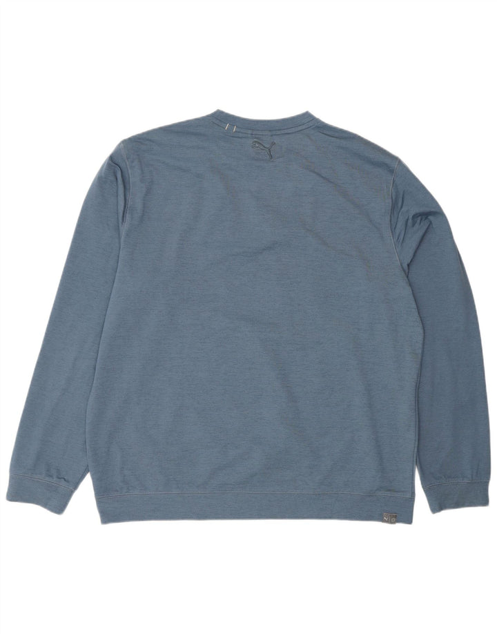 Felpa con grafica PUMA da uomo, XL, blu screziato