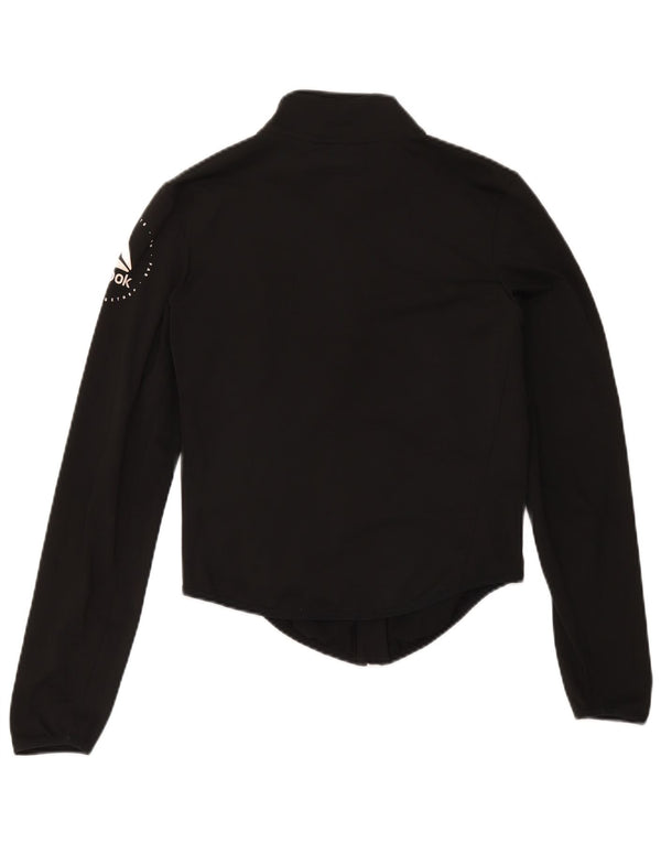 Giacca Reebok da donna con grafica grafica, giacca UK 8/10 Small, poliestere nero
