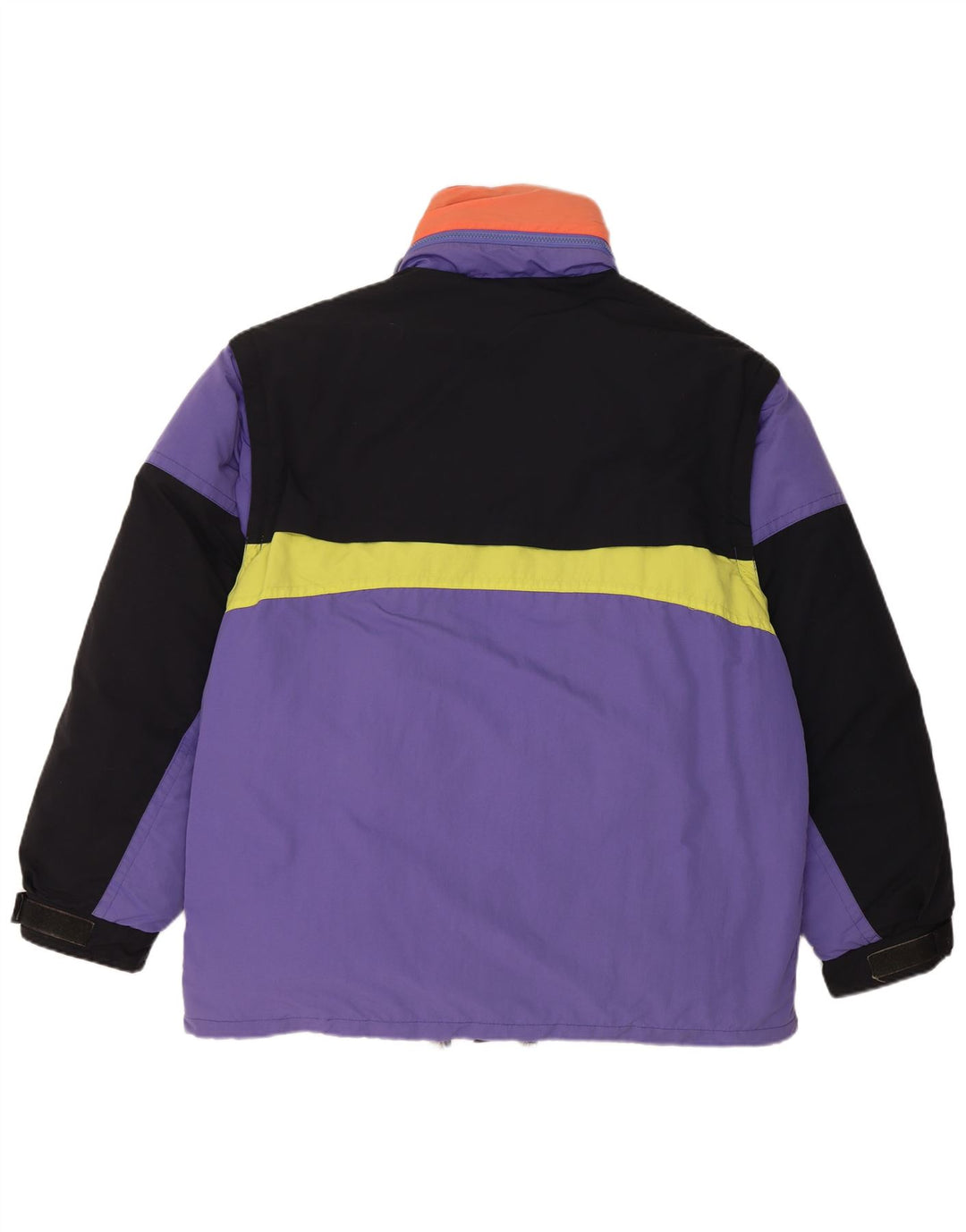 Giacca imbottita da uomo vintage UK 40 grande poliammide color block viola