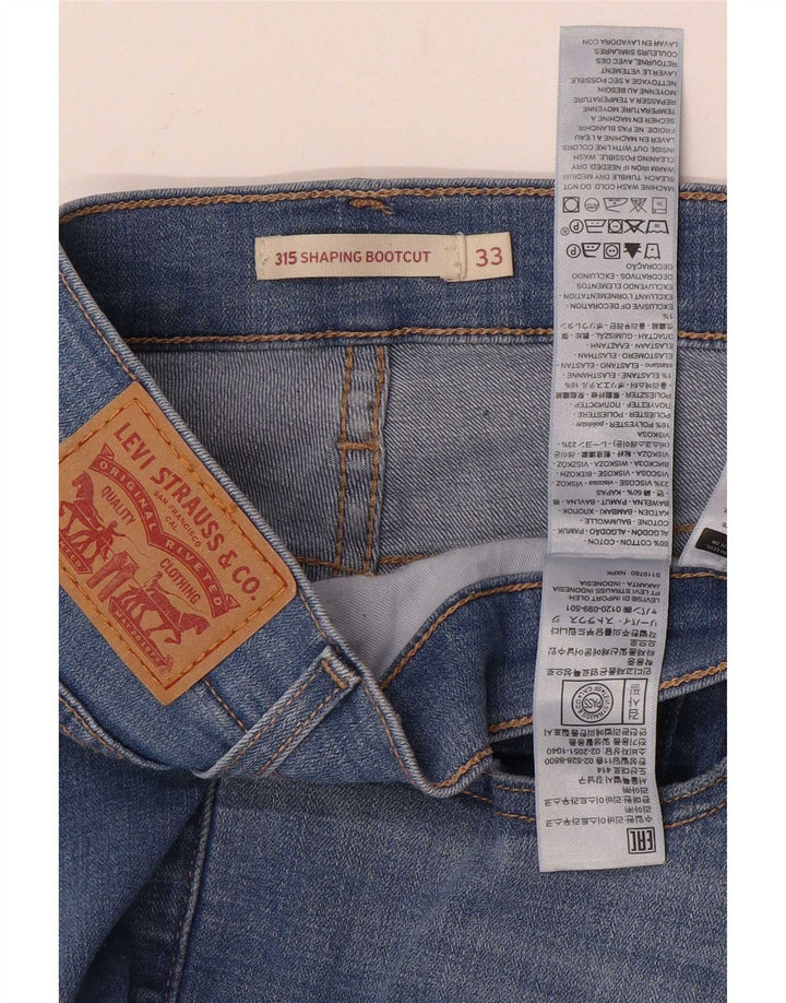 Levi's Donna 315 Shaping Bootcut Jeans W33 L32 Cotone Blu