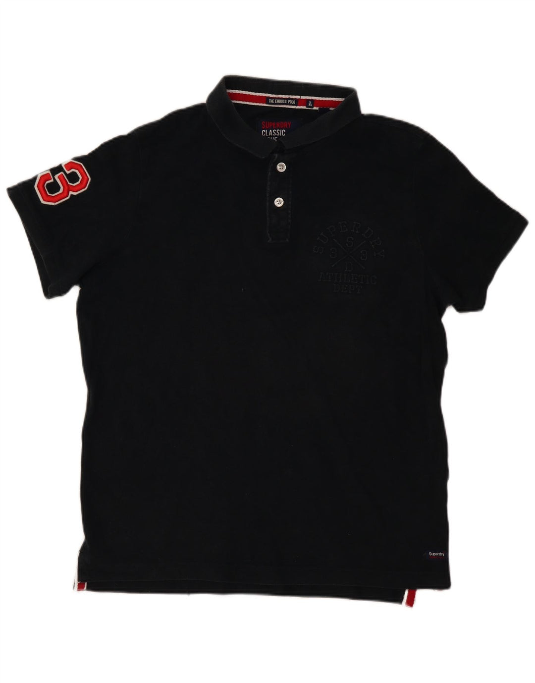 Polo grafica da uomo SUPERDRY 2XL cotone nero